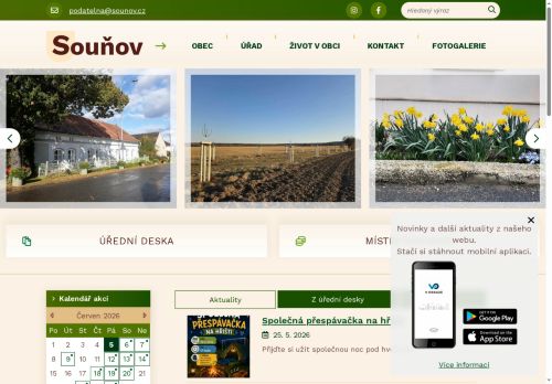 Zobrazit webové stránky Obecní úřad Souňov