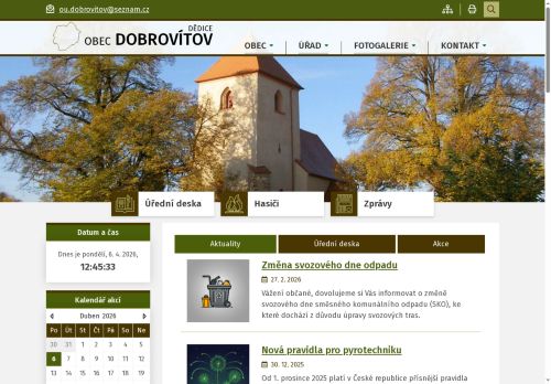 Zobrazit webové stránky Obecní úřad Dobrovítov