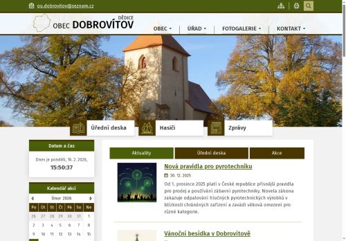 Zobrazit webové stránky Obecní úřad Dobrovítov