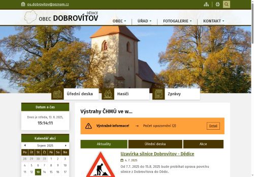 Zobrazit webové stránky Obecní úřad Dobrovítov