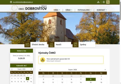 Zobrazit webové stránky Obecní úřad Dobrovítov
