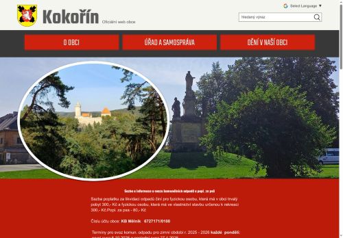 Zobrazit webové stránky Obecní úřad Kokořín