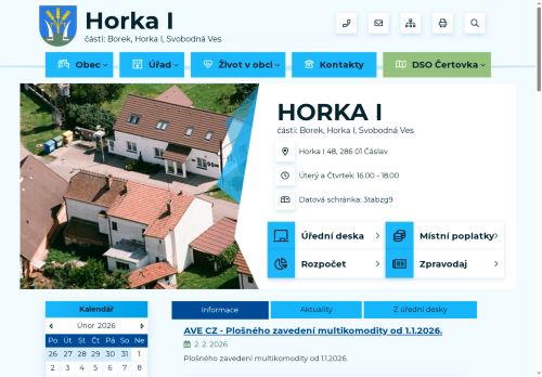 Zobrazit webové stránky Obecní úřad Horka I