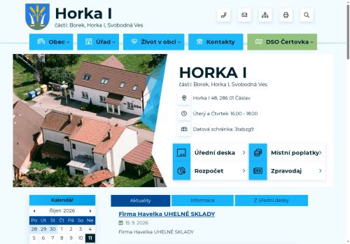 Zobrazit webové stránky Obecní úřad Horka I