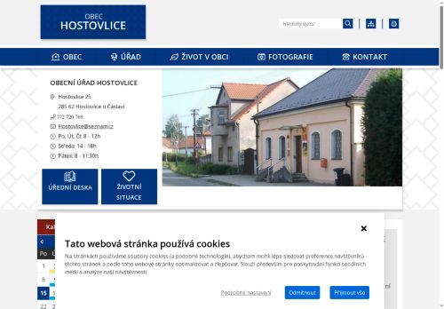 Zobrazit webové stránky Obecní úřad Hostovlice