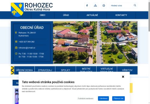 Zobrazit webové stránky Obecní úřad Rohozec
