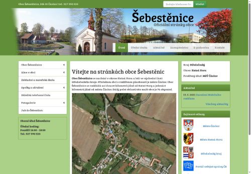 Zobrazit webové stránky Obecní úřad Šebestěnice