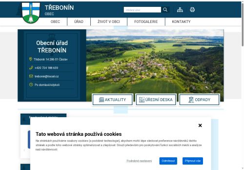 Zobrazit webové stránky Obecní úřad Třebonín