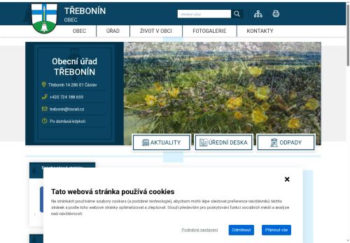 Zobrazit webové stránky Obecní úřad Třebonín