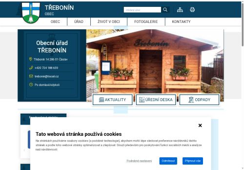 Zobrazit webové stránky Obecní úřad Třebonín