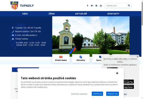 Zobrazit webové stránky Obecní úřad ​​Tupadly