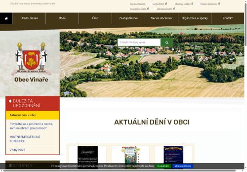Zobrazit webové stránky Obecní úřad Vinaře