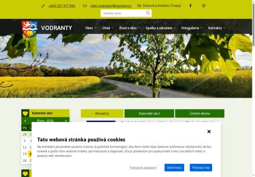 Zobrazit webové stránky Obecní úřad Vodranty