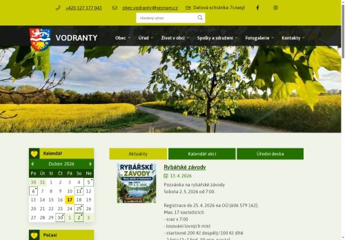 Zobrazit webové stránky Obecní úřad Vodranty