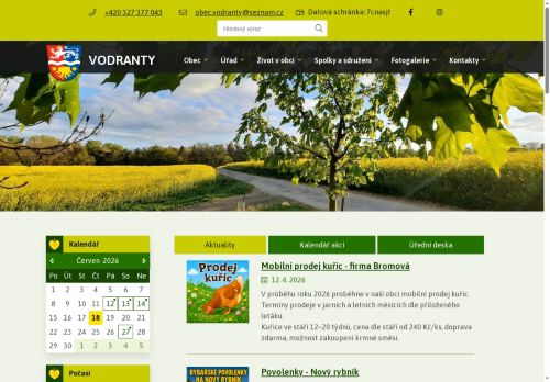 Zobrazit webové stránky Obecní úřad Vodranty