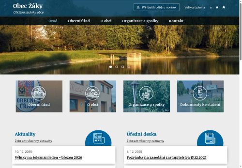 Zobrazit webové stránky Obecní úřad Žáky