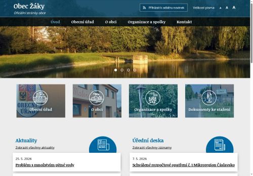Zobrazit webové stránky Obecní úřad Žáky