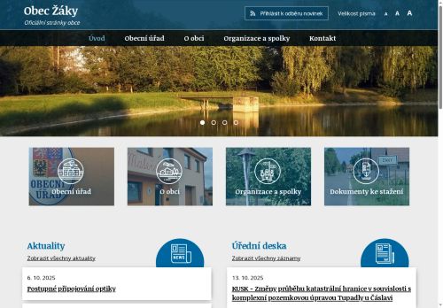 Zobrazit webové stránky Obecní úřad Žáky