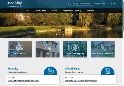 Zobrazit webové stránky Obecní úřad Žáky