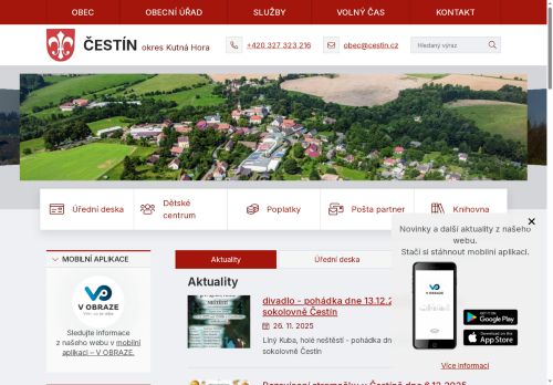 Zobrazit webové stránky Obecní úřad Čestín