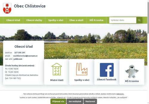 Zobrazit webové stránky Obecní úřad Chlístovice