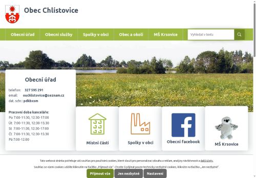 Zobrazit webové stránky Obecní úřad Chlístovice