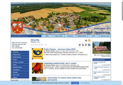 Zobrazit webové stránky Obecní úřad Červené Janovice