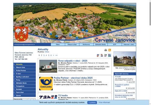 Zobrazit webové stránky Obecní úřad Červené Janovice