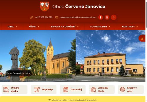 Zobrazit webové stránky Obecní úřad Červené Janovice