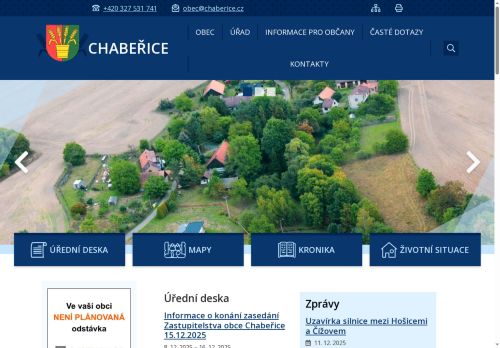 Zobrazit webové stránky Obecní úřad Chabeřice