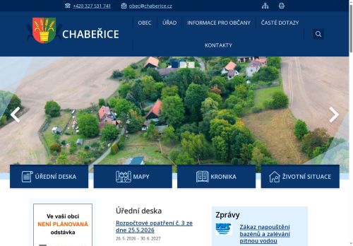 Zobrazit webové stránky Obecní úřad Chabeřice
