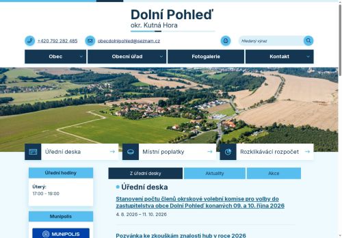 Zobrazit webové stránky Obecní úřad Dolní Pohleď