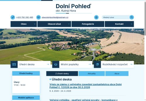 Zobrazit webové stránky Obecní úřad Dolní Pohleď
