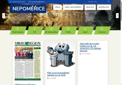 Zobrazit webové stránky Obecní úřad Nepoměřice
