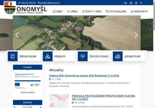 Zobrazit webové stránky Obecní úřad Onomyšl