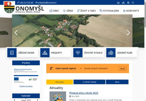 Zobrazit webové stránky Obecní úřad Onomyšl