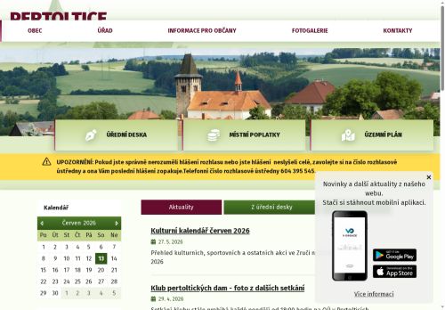 Zobrazit webové stránky Obecní úřad Pertoltice