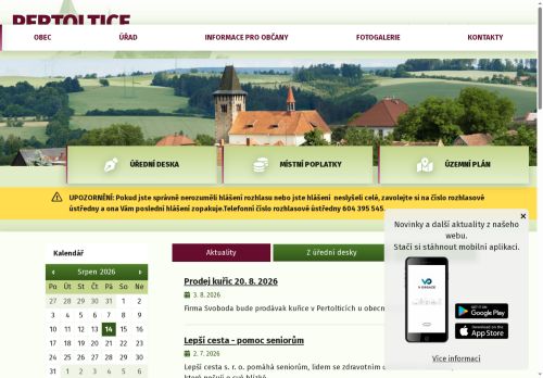 Zobrazit webové stránky Obecní úřad Pertoltice