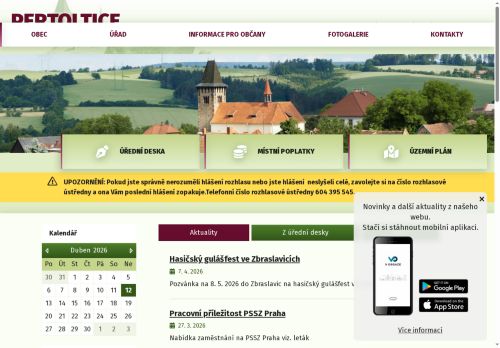 Zobrazit webové stránky Obecní úřad Pertoltice