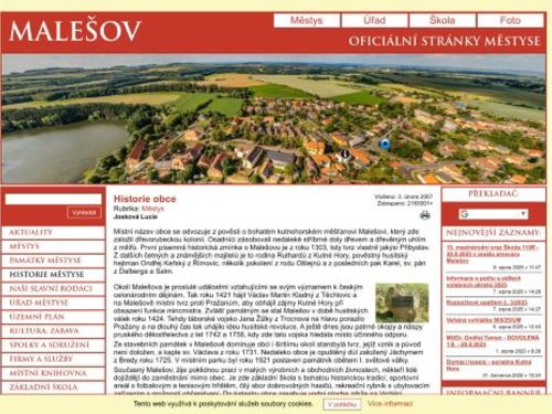 Úřad městyse Malešov