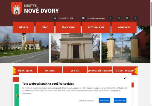 Zobrazit webové stránky Úřad městyse Nové Dvory