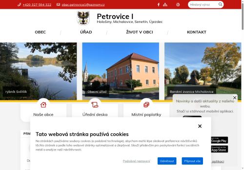 Zobrazit webové stránky Obecní úřad Petrovice I
