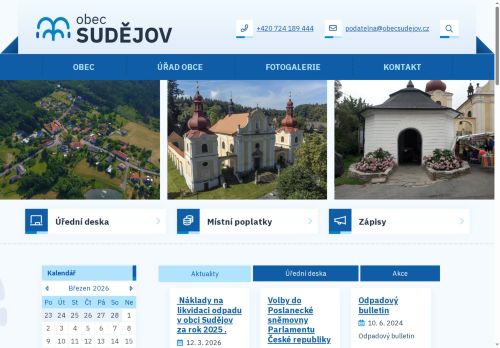 Zobrazit webové stránky Obecní úřad Sudějov