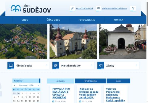 Zobrazit webové stránky Obecní úřad Sudějov