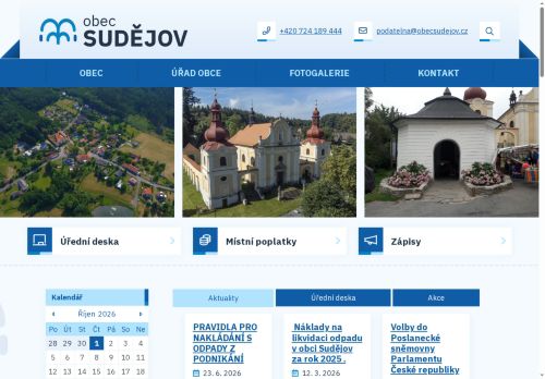Zobrazit webové stránky Obecní úřad Sudějov