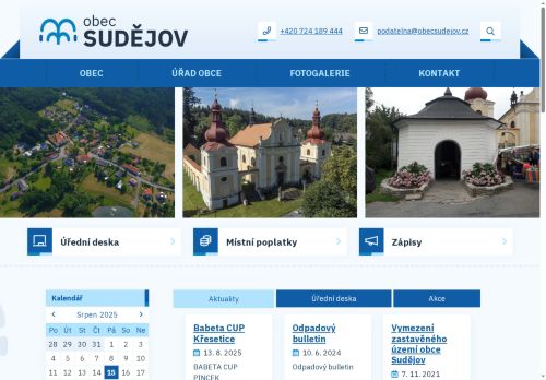 Zobrazit webové stránky Obecní úřad Sudějov