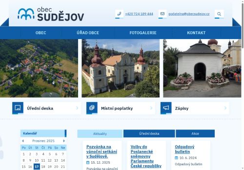 Zobrazit webové stránky Obecní úřad Sudějov