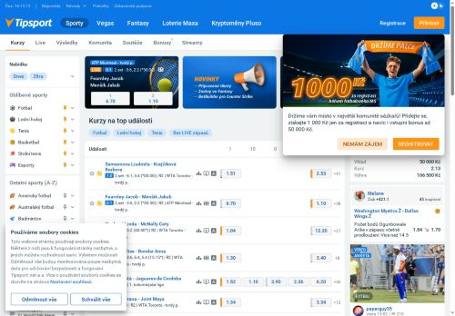 Zobrazit webové stránky Tipsport, a.s. - pobočka Zbýšov
