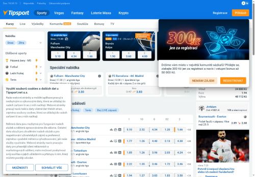 Zobrazit webové stránky Tipsport, a.s. - pobočka Zbýšov