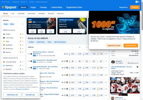 Zobrazit webové stránky Tipsport, a.s. - pobočka Zbýšov